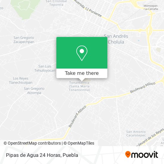 Mapa de Pipas de Agua 24 Horas