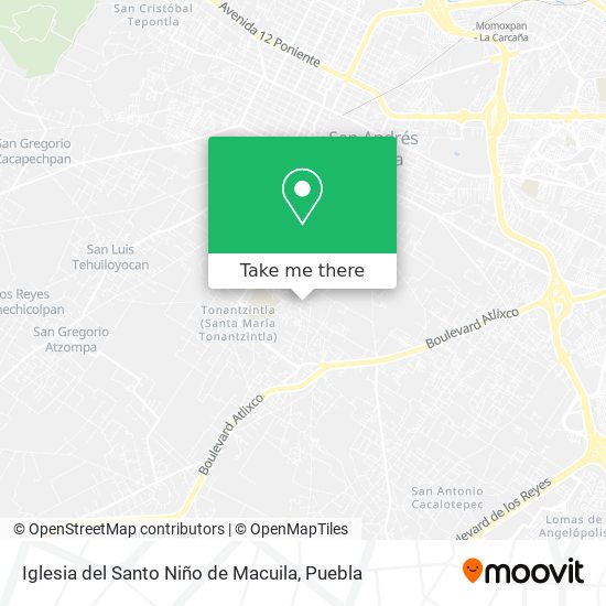 Mapa de Iglesia del Santo Niño de Macuila