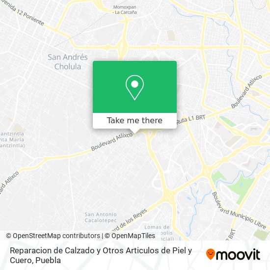 Reparacion de Calzado y Otros Articulos de Piel y Cuero map