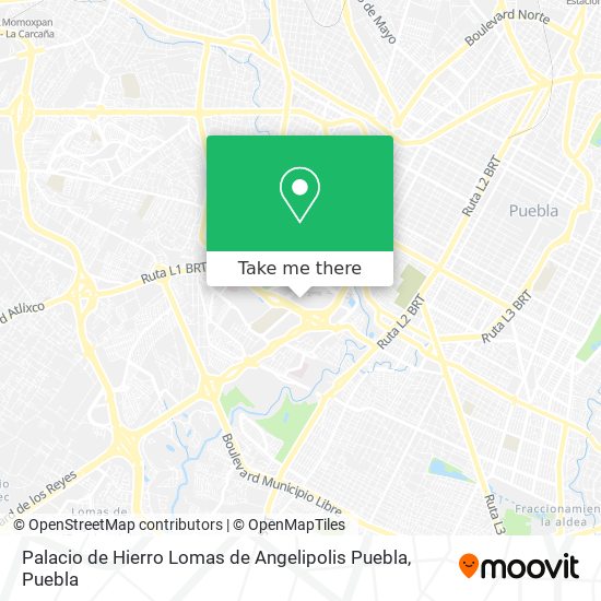 Palacio de Hierro Lomas de Angelipolis Puebla map