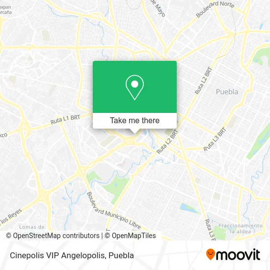 Cinepolis VIP Angelopolis map
