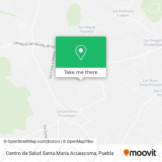 Mapa de Centro de Salud Santa Maria Acuexcoma