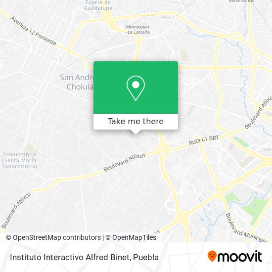 Mapa de Instituto Interactivo Alfred Binet
