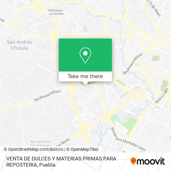Mapa de VENTA DE DULCES Y MATERIAS PRIMAS PARA REPOSTERIA