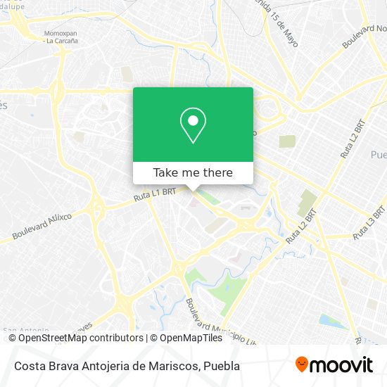 Costa Brava Antojeria de Mariscos map