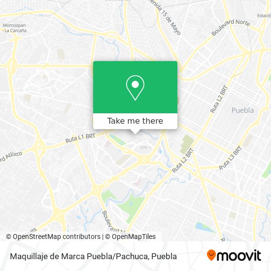 Mapa de Maquillaje de Marca Puebla / Pachuca