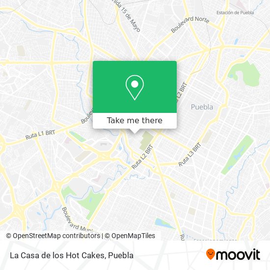 La Casa de los Hot Cakes map