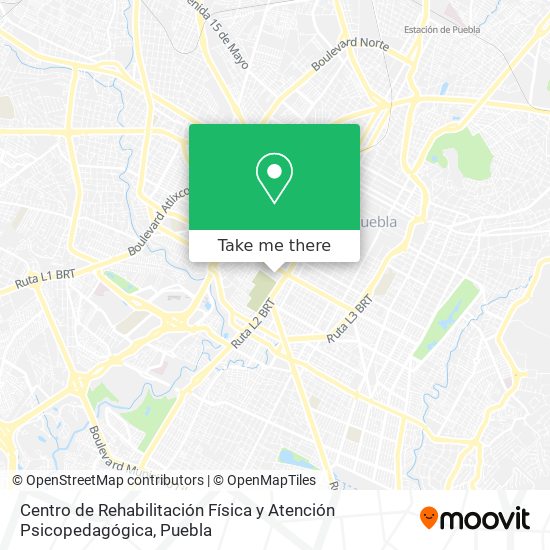 Centro de Rehabilitación Física y Atención Psicopedagógica map