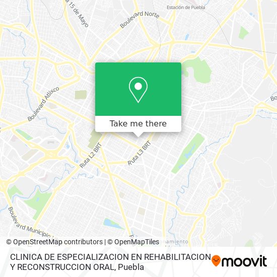 Mapa de CLINICA DE ESPECIALIZACION EN REHABILITACION Y RECONSTRUCCION ORAL