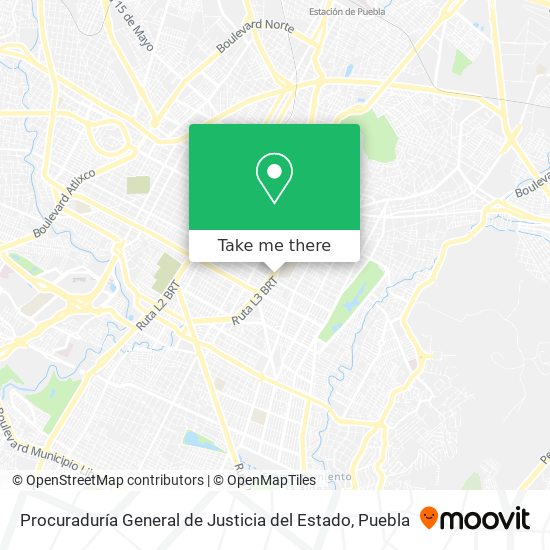 Procuraduría General de Justicia del Estado map