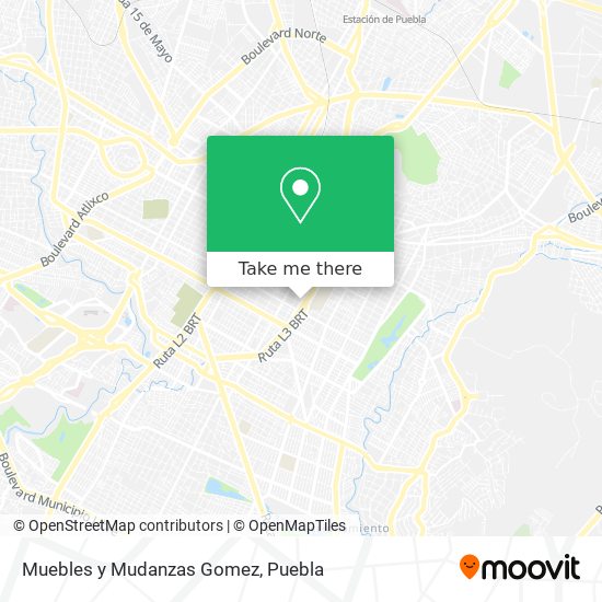 Mapa de Muebles y Mudanzas Gomez