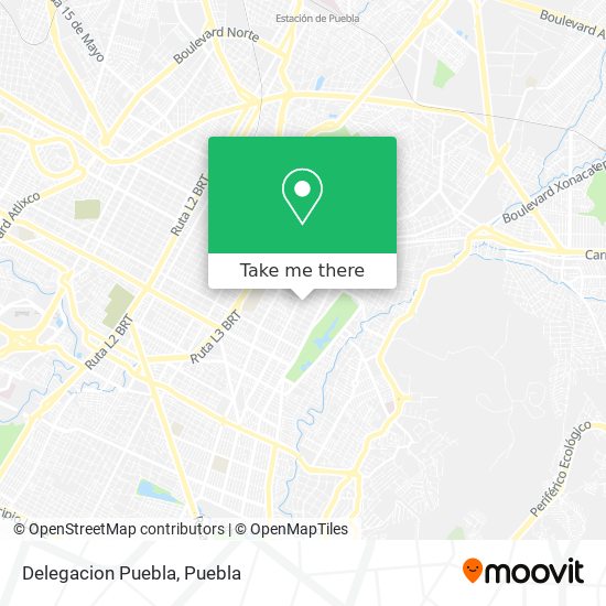 Mapa de Delegacion Puebla