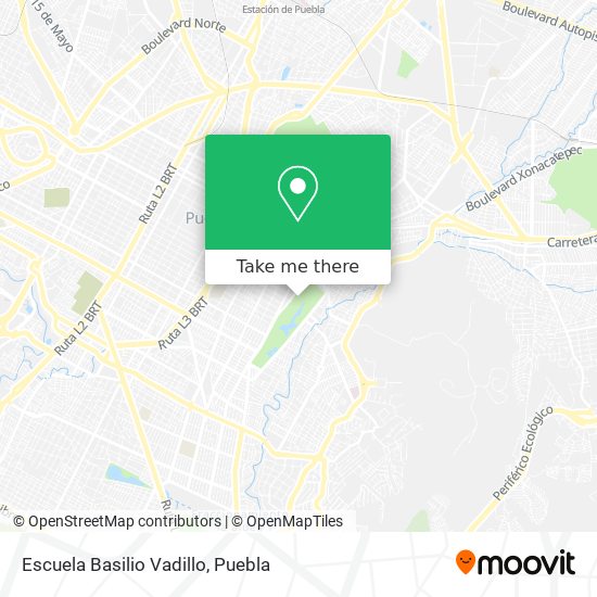 Escuela Basilio Vadillo map