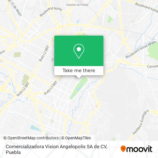Mapa de Comercializadora Vision Angelopolis SA de CV