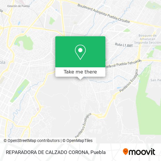 REPARADORA DE CALZADO CORONA map