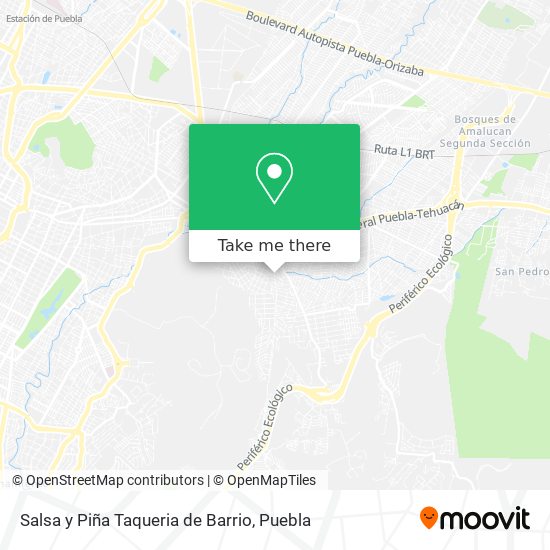 Mapa de Salsa y Piña Taqueria de Barrio