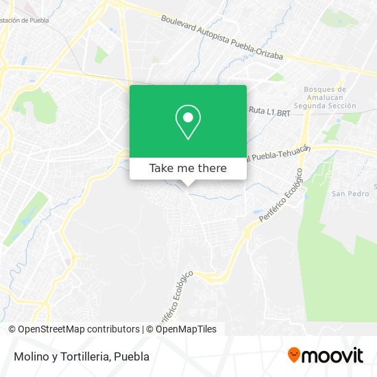 Mapa de Molino y Tortilleria