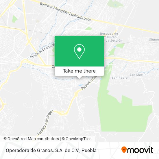 Operadora de Granos. S.A. de C.V. map