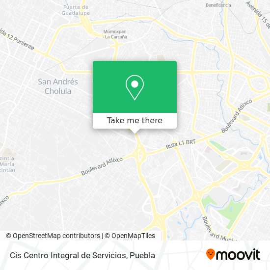Cis Centro Integral de Servicios map