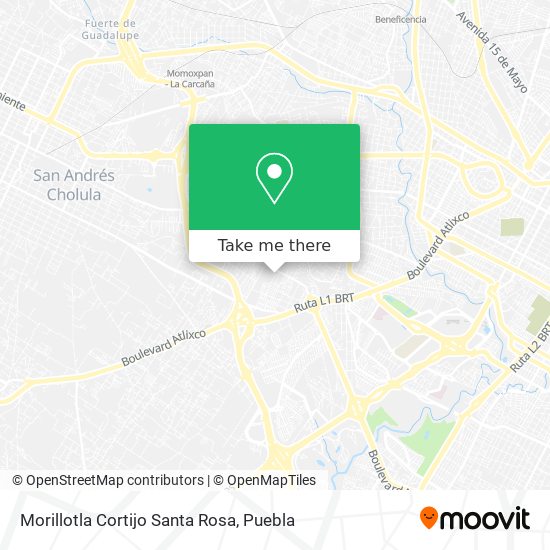 Morillotla Cortijo Santa Rosa map