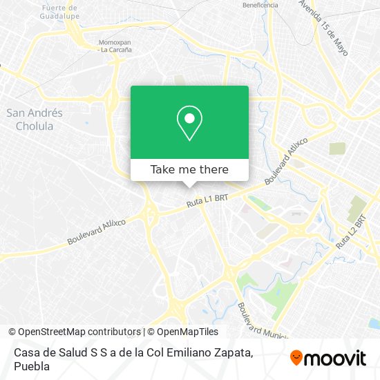 Mapa de Casa de Salud S S a de la Col Emiliano Zapata