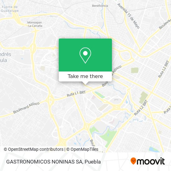 Mapa de GASTRONOMICOS NONINAS SA