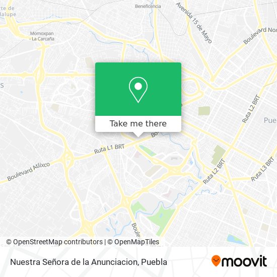 Nuestra Señora de la Anunciacion map