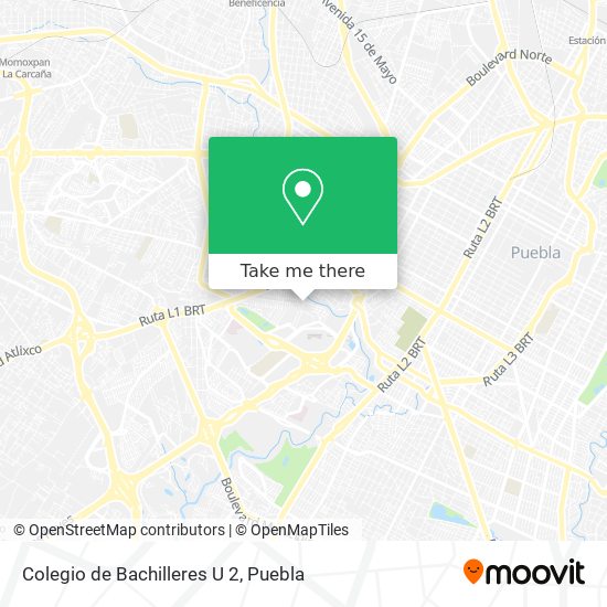 Colegio de Bachilleres U 2 map