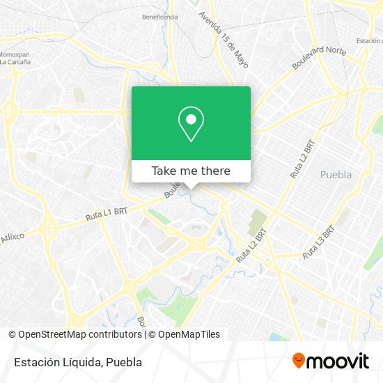 Estación Líquida map