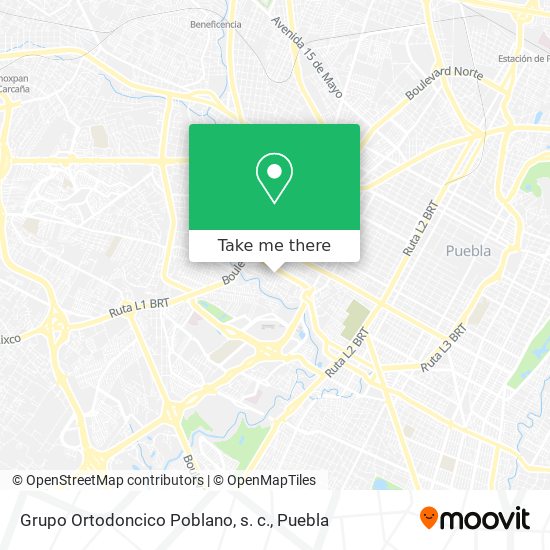 Grupo Ortodoncico Poblano, s. c. map