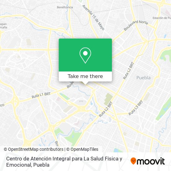 Centro de Atención Integral para La Salud Física y Emocional map