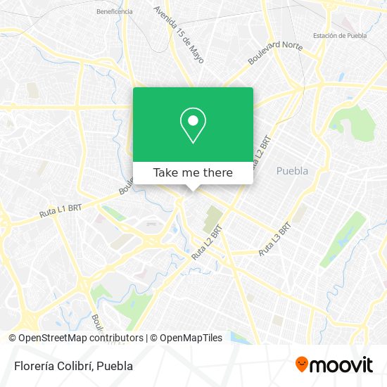 Mapa de Florería Colibrí