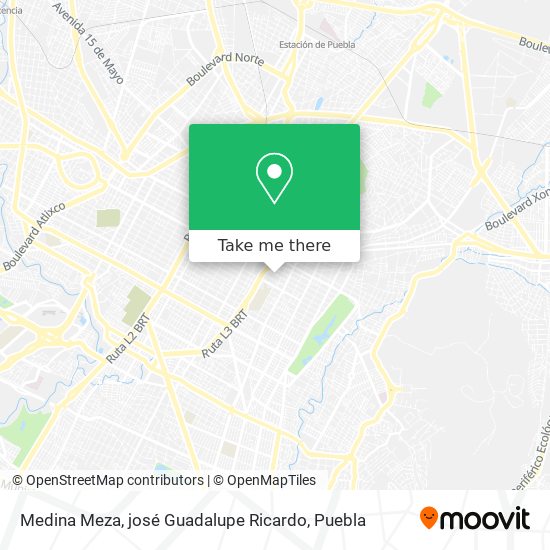 Mapa de Medina Meza, josé Guadalupe Ricardo