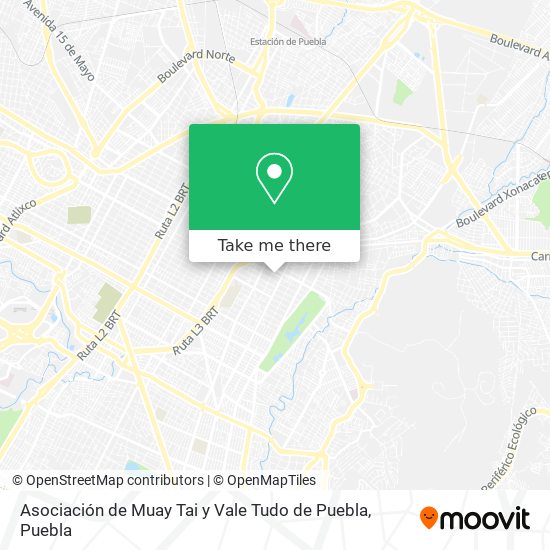 Asociación de Muay Tai y Vale Tudo de Puebla map