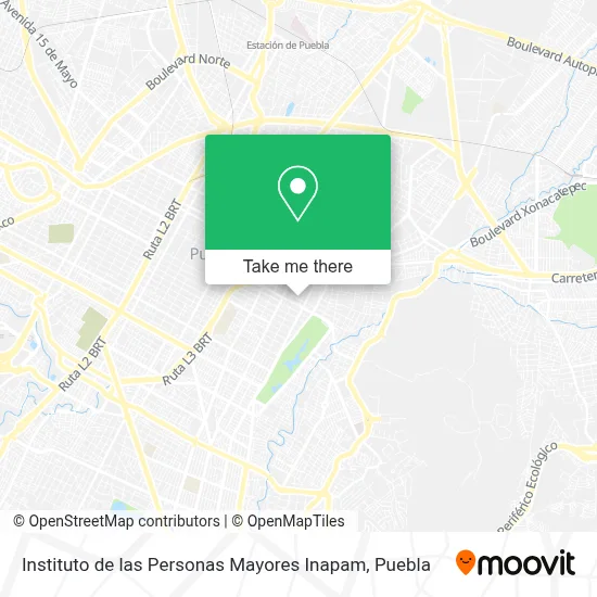 Instituto de las Personas Mayores Inapam map