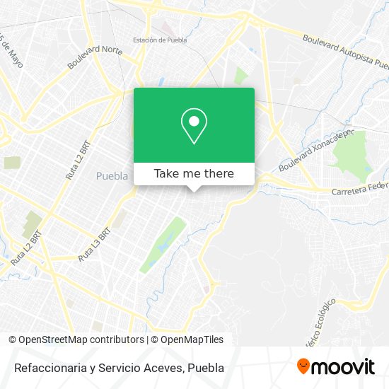 Refaccionaria y Servicio Aceves map