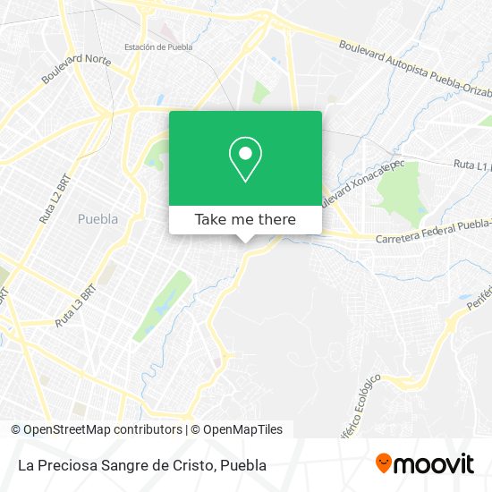 Mapa de La Preciosa Sangre de Cristo