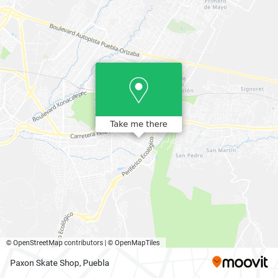 Mapa de Paxon Skate Shop