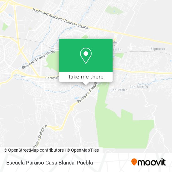 Escuela Paraíso Casa Blanca map