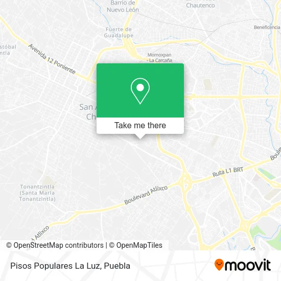 Pisos Populares La Luz map