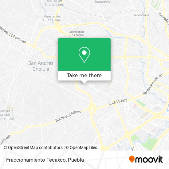 Mapa de Fraccionamiento Tecaxco