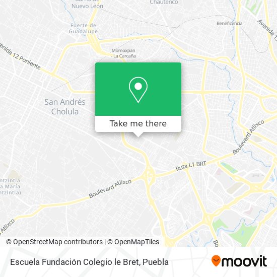 Escuela Fundación Colegio le Bret map