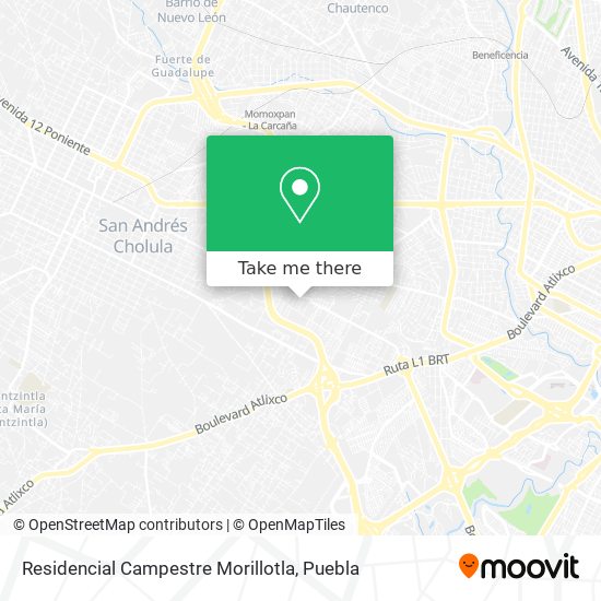 Residencial Campestre Morillotla map