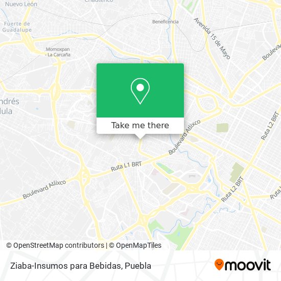 Ziaba-Insumos para Bebidas map