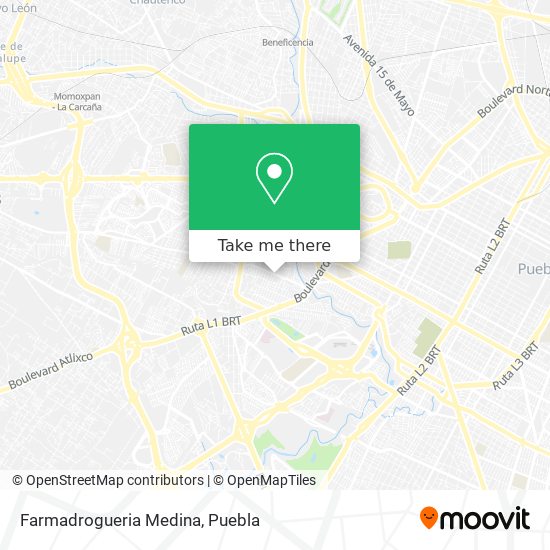 Mapa de Farmadrogueria Medina