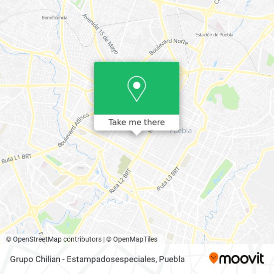 Mapa de Grupo Chilian - Estampadosespeciales