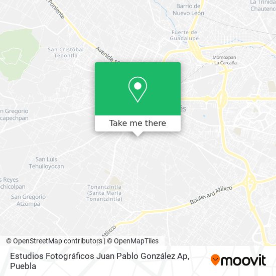 Mapa de Estudios Fotográficos Juan Pablo González Ap