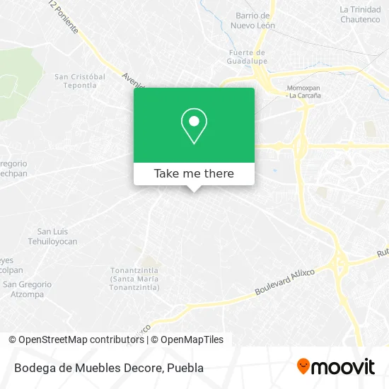 Bodega de Muebles Decore map