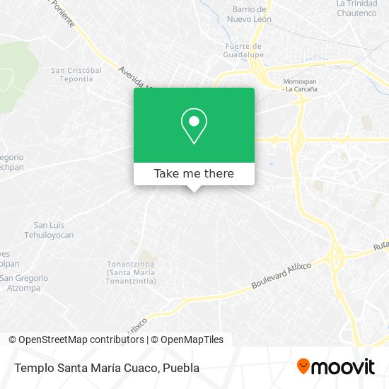 Templo Santa María Cuaco map