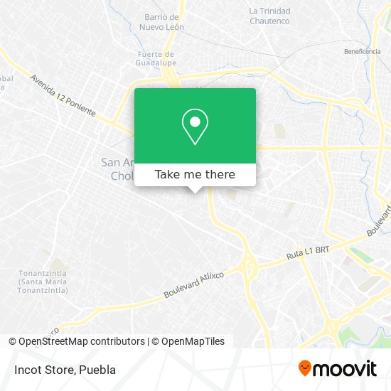 Incot Store map